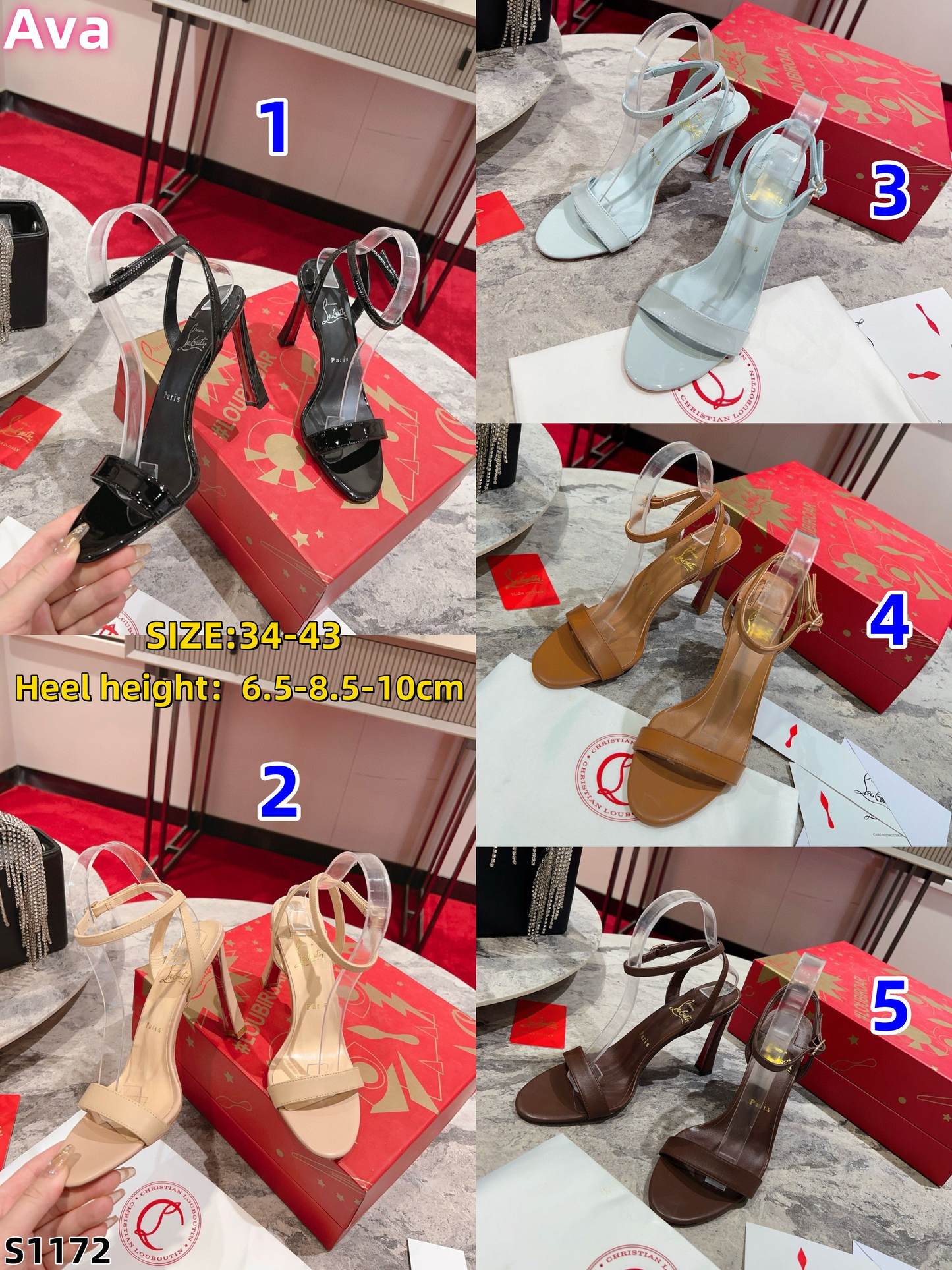 S1172  Christian Louboutin high heels