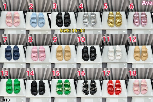 S413 Sheepskin Sandals