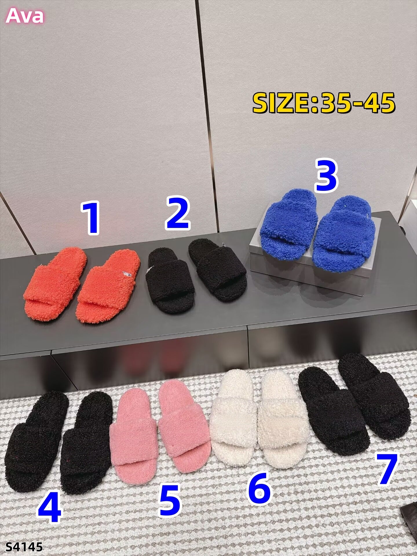 S4145  Furry shoes