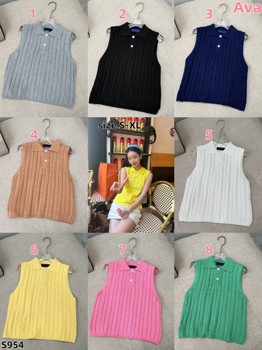 S954 Ralph Vest Knitwear sweater