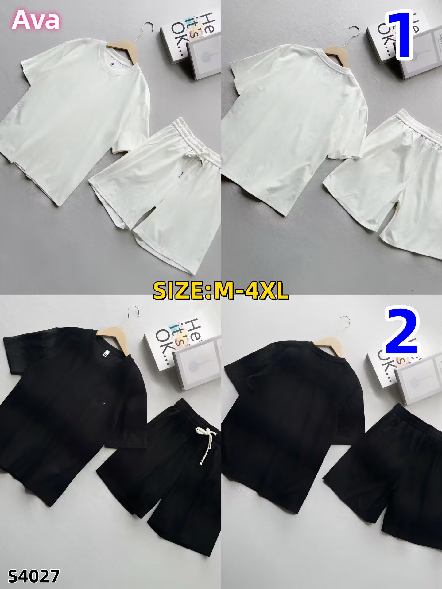S4027 Short-sleeved suit