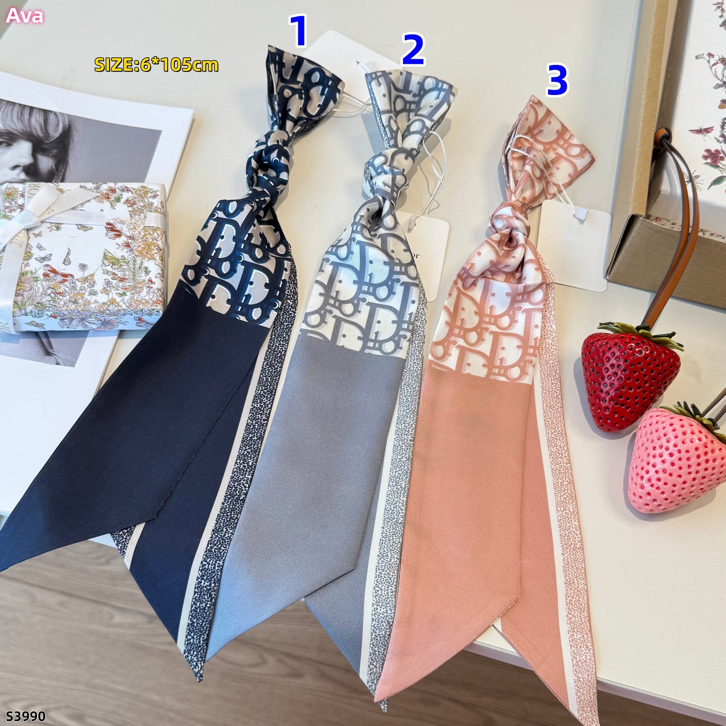 S3990 silk scarf
